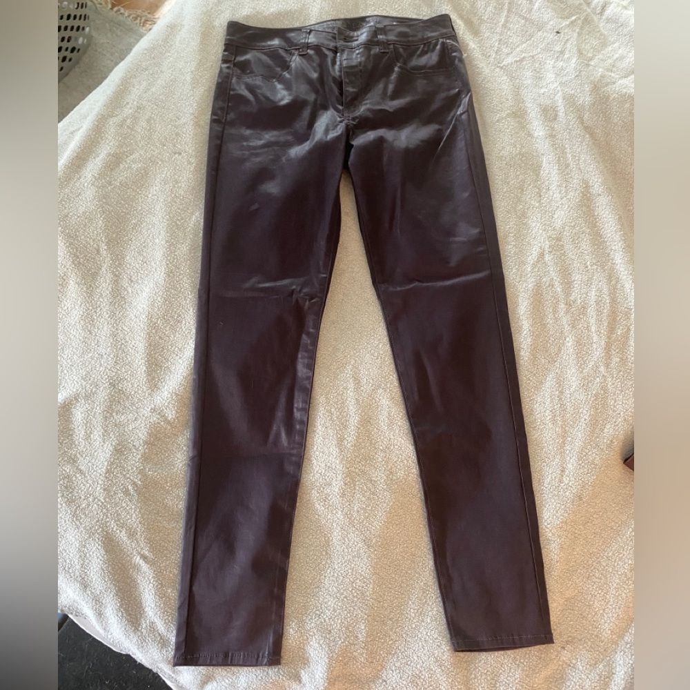 American eagle high-rise jegging wax cloth, stretch ,8, dark purple, see pics